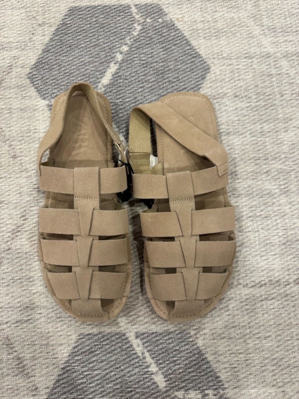 ZARA SUEDE FISHERMAN SANDALS